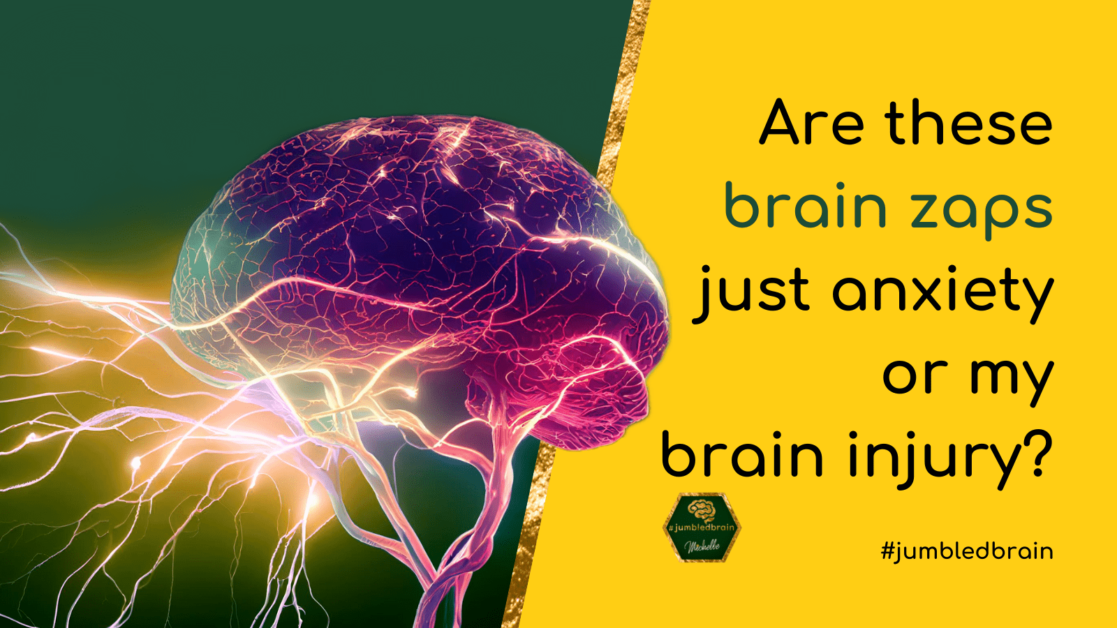 Are these brain zaps just anxiety or my brain injury? - #jumbledbrain